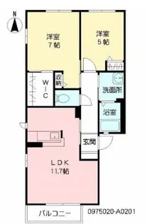 ファミール城南【2階】の間取り