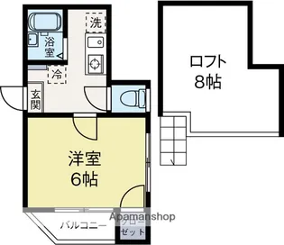 フィオーレ城南【2階】の間取り