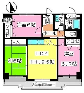メゾン・ド・YO【3階】の間取り