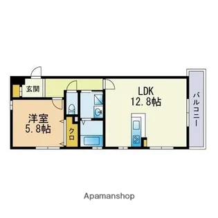 アビタシオン昭代【1階】の間取り