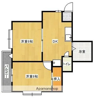 プリーメルハイツ藤崎【4階】の間取り