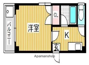 ハピネスコート【1階】の間取り