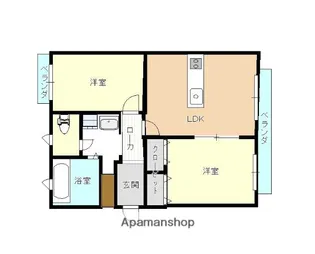 コーポ坂口【3階】の間取り
