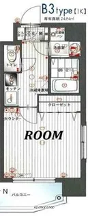 エンクレスト赤坂【5階】の間取り