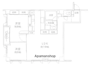 ガイアコート赤坂浄水【5階】の間取り