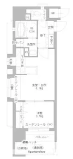 アクタス博多Vタワー2番館【6階】の間取り