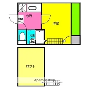 エフ・フラット唐人町【1階】の間取り