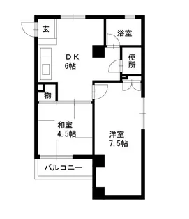 戸渡ビル【4階】の間取り
