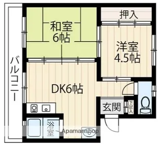 原田コーポ【2階】の間取り