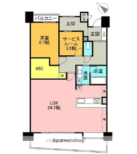 ベルヴィル輝国【2階】の間取り