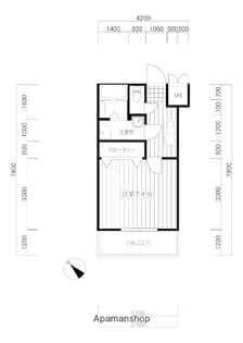 クレスティアステージア天神【5階】の間取り