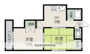 ハイツ鳥越【1階】の間取り
