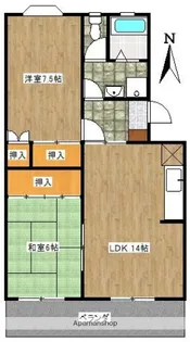 アベニュー井上Ⅱ【3階】の間取り