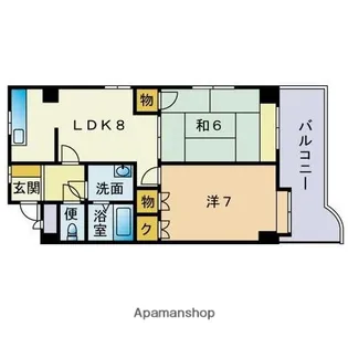 ALATA薬院【6階】の間取り