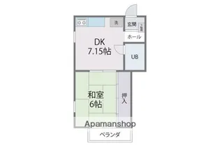 マーブル平和【2階】の間取り