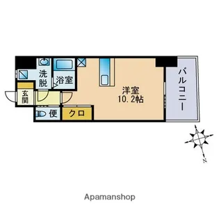 ヒット天神BLD【10階】の間取り