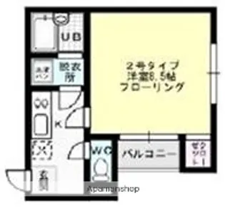 Aレガート福大南【1階】の間取り