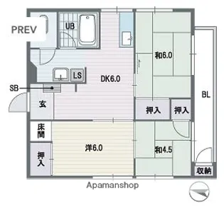 プレシード鳥飼【2階】の間取り