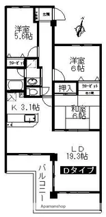 オアシス宗徳Ⅰ【4階】の間取り