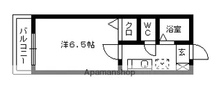 セジュールオン室見【1階】の間取り
