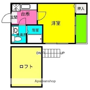 サンシティ西新【1階】の間取り
