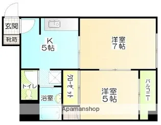 プリムヴェール【2階】の間取り