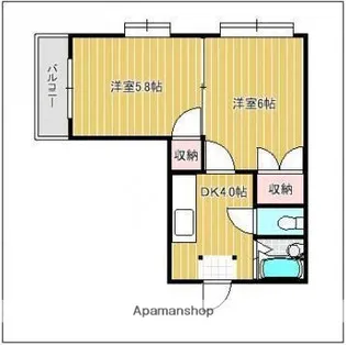 エリーナハイツ西新南Ⅰ【3階】の間取り