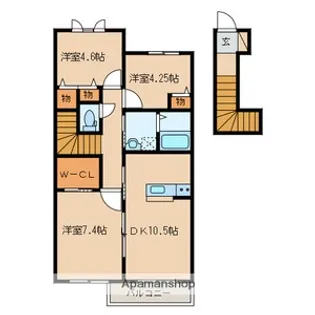 メゾン上方【2階】の間取り