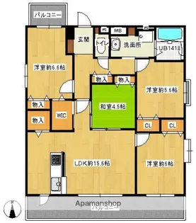 シャルム荒江【3階】の間取り