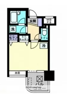アルファコンフォート福岡西新【2階】の間取り