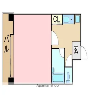 ポルグラシア大手門【8階】の間取り