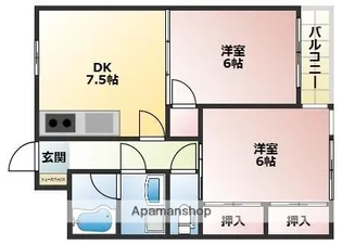 ロマネスク大名【6階】の間取り