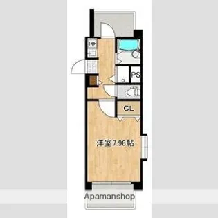 デューク高宮【5階】の間取り