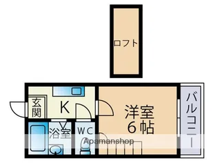 ハーベスト福重【1階】の間取り