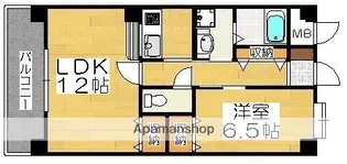ル・モンド姪浜【4階】の間取り