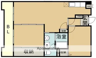 グレイスコーポ東那珂【4階】の間取り