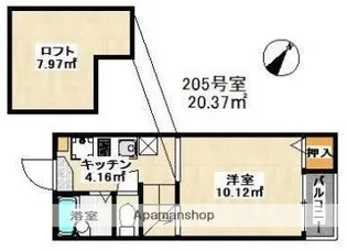 福岡県福岡市南区大楠2丁目【アパート】の間取り