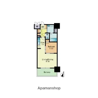 RJRプレシア薬院【4階】の間取り