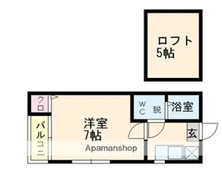 サニーサイド鳥飼【1階】の間取り