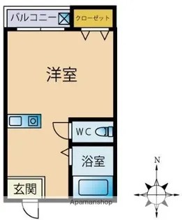 ロイヤルパレス泉【2階】の間取り