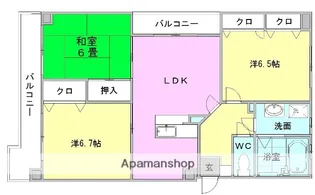 パロリブル【3階】の間取り