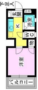 モンレーヴ別府【4階】の間取り