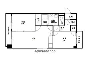 アークヴィラ大濠西【4階】の間取り