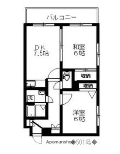 ロペ南庄【5階】の間取り
