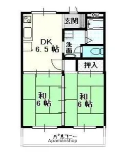 プラスパ富士【3階】の間取り