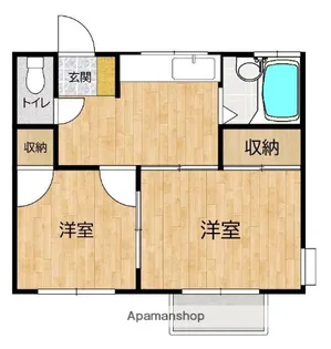 サンヒルズ安田Ⅰ【1階】の間取り