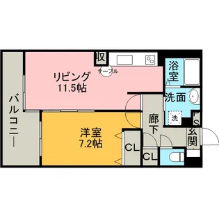 グリーンフォート三嶋【3階】の間取り