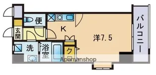 ルピエ天神北【3階】の間取り