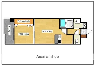 ディアコートパルフェ【6階】の間取り
