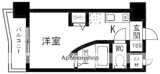 ルネスロワール天神サウス【8階】の間取り